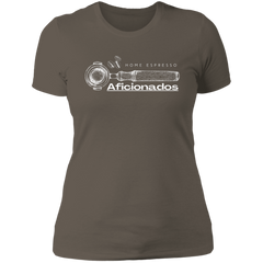 ID#A1W ** LADIES HOME ESPRESSO AFICIONADOS T-SHIRT