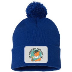 ID#L4 ** ESPRESSO YOURSELF KNIT CAP