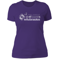 ID#A1W ** LADIES HOME ESPRESSO AFICIONADOS T-SHIRT