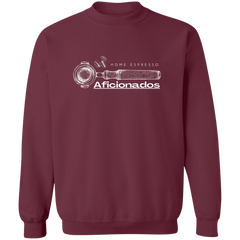 ID#a3 ** HOME ESPRESSO AFICIONADOS CREWNECK