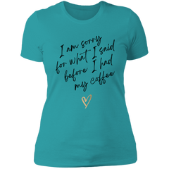 SORRY WOMENS T-SHIRT