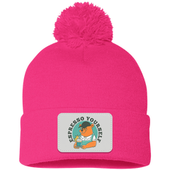 ID#L4 ** ESPRESSO YOURSELF KNIT CAP