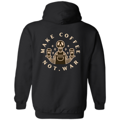 ID#B2M ** MAKE COFFEE HOODED FULL ZIP