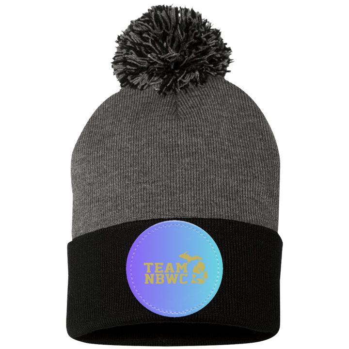 z(hh) NBWC Pom Pom Knit Cap - Patch