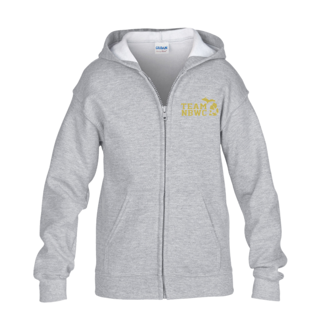 z(eey) NBWC Youth Heavy Blend Full Zip Hoodie