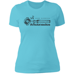 ID#A1W ** LADIES HOME ESPRESSO AFICIONADOS T-SHIRT