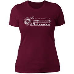 ID#A1W ** LADIES HOME ESPRESSO AFICIONADOS T-SHIRT