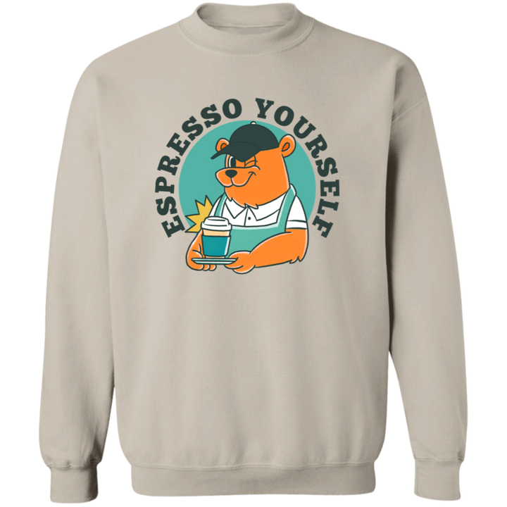 ID#L3M ** ESPRESSO YOURSELF CREWNECK