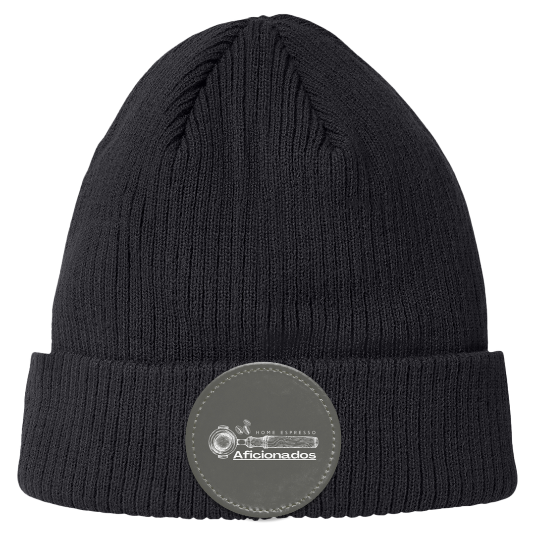 ID#A4 ** HOME ESPRESSO AFICIONADO CUFF BEANIE