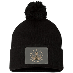 ID#B4 ** MAKE COFFEE KNIT CAP
