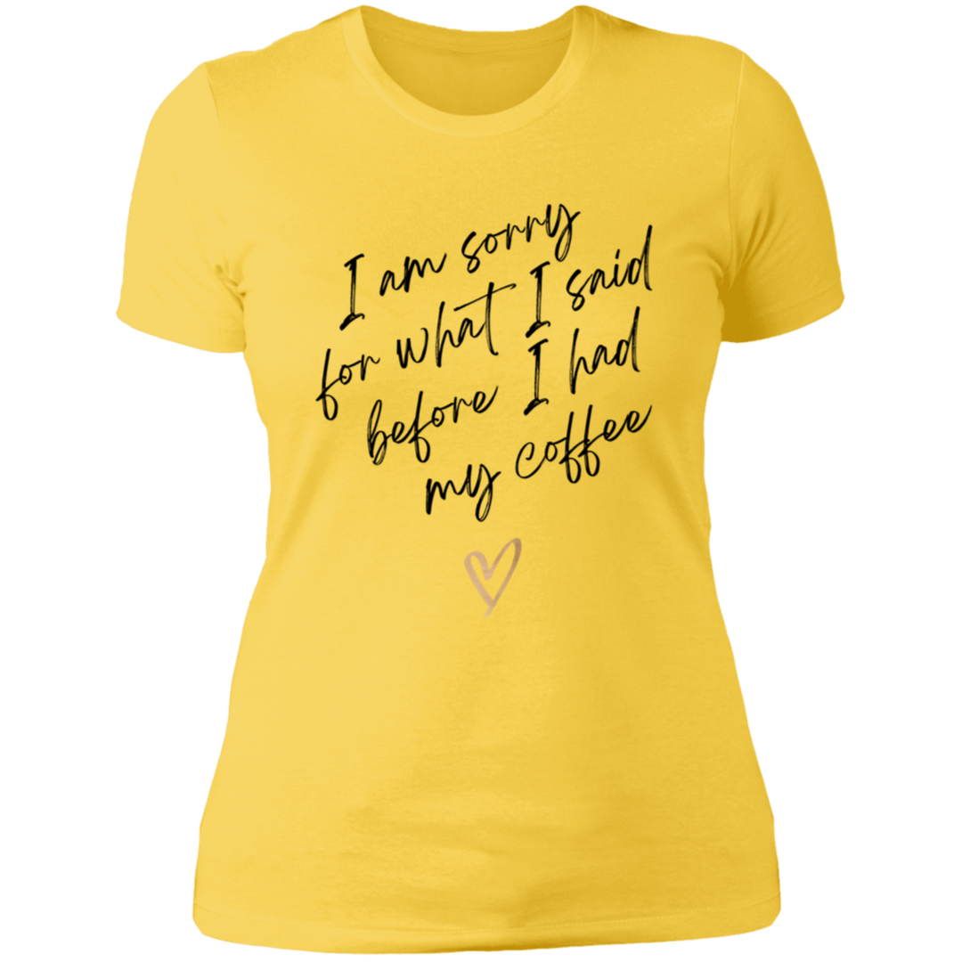 SORRY WOMENS T-SHIRT