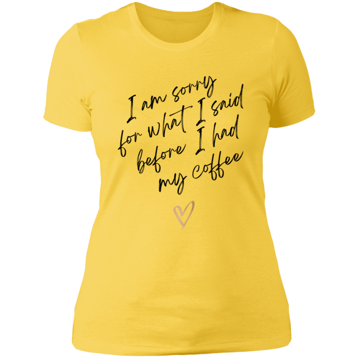 SORRY WOMENS T-SHIRT