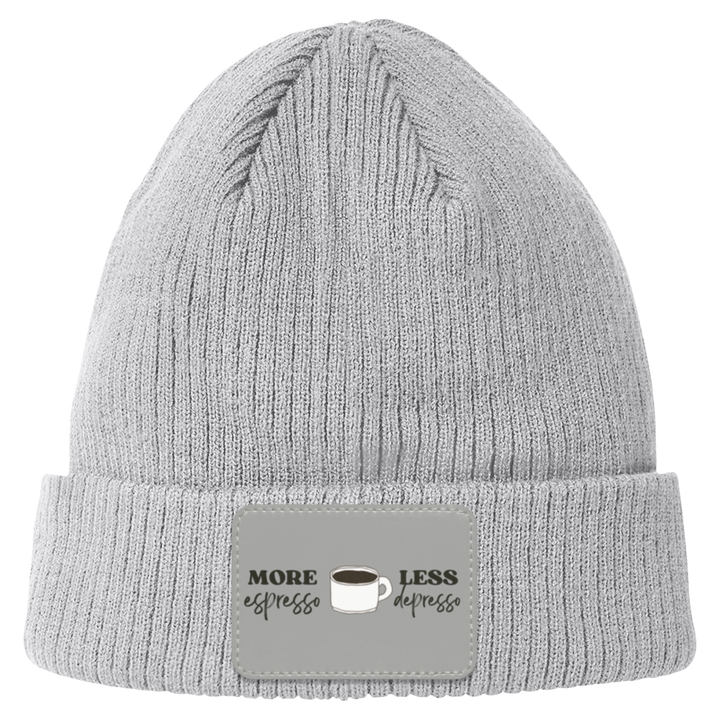 ID#C4 ** MORE ESPRESSO CUFF BEANIE