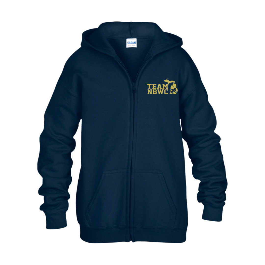 z(eey) NBWC Youth Heavy Blend Full Zip Hoodie