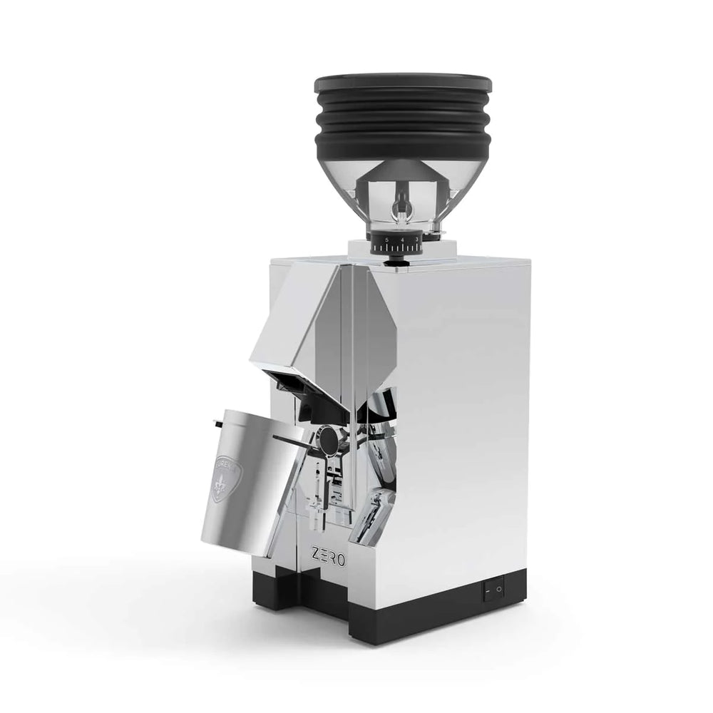 Eureka Mignon Zero 55 single-dose grinder in chrome