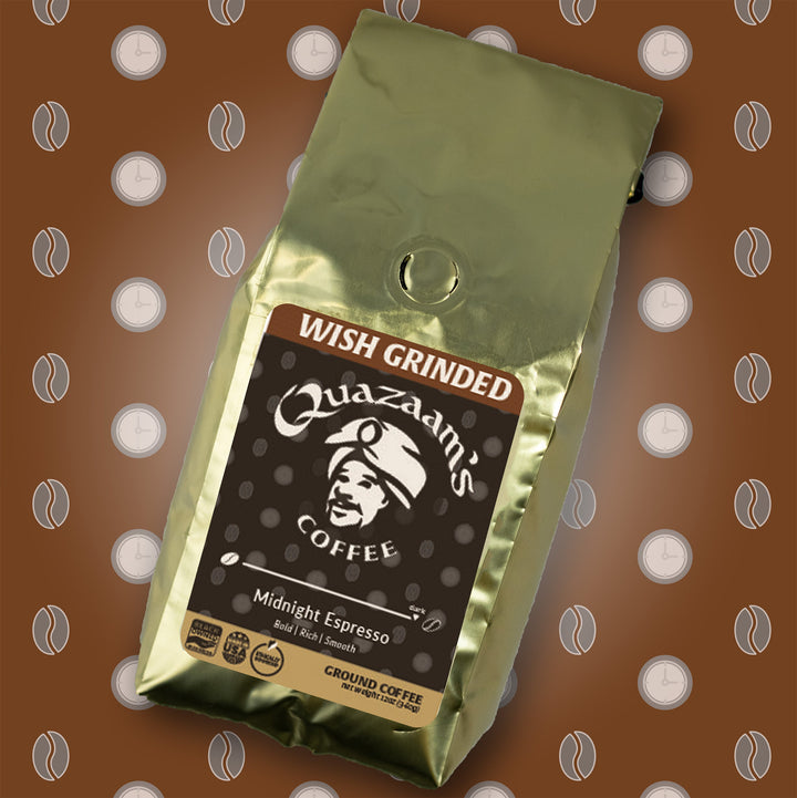 Midnight Espresso Coffee | Ground & Whole Bean Coffee | Dark Rich Roast --