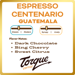 Torque Espresso Centenario Guatemala Coffee — Bag of specialty roast coffee from Origin Unknown with notes of Rich Flavors — image 3