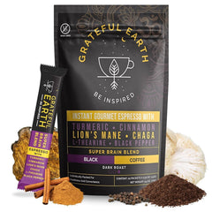 Grateful Earth Dark Roast Instant Espresso Blend — Bag of specialty roast coffee from Origin Unknown with notes of Rich Flavors — image 1
