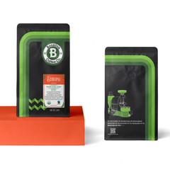 Boonton Ethiopia Sidamo coffee bag — alternate product mockup