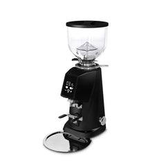 Fiorenzato F4 Evo coffee grinder – black flat burr grinder front view