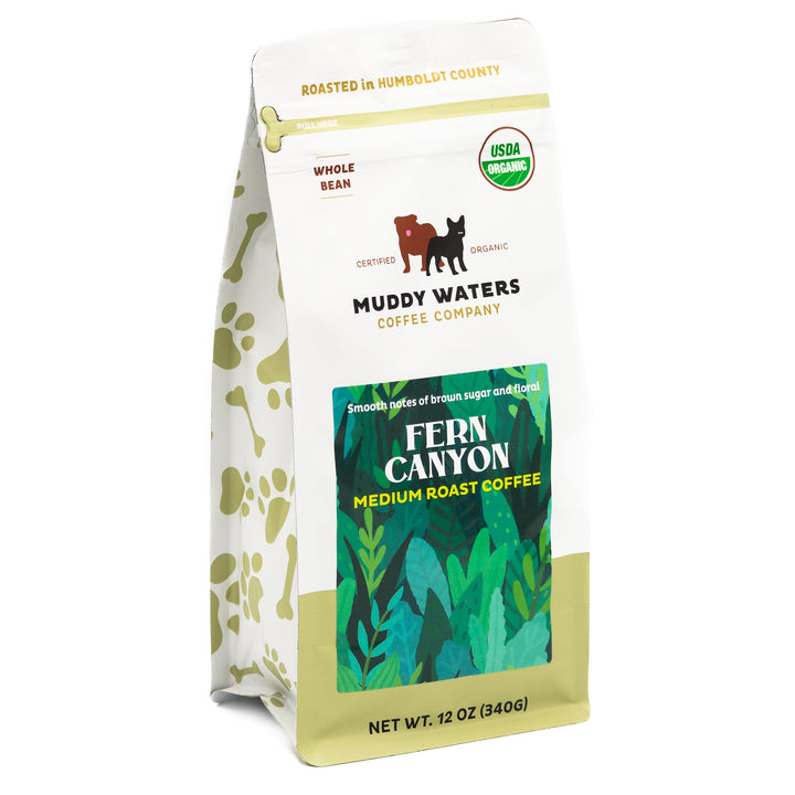 Bag of dark roast coffee from Blend with notes of Floral