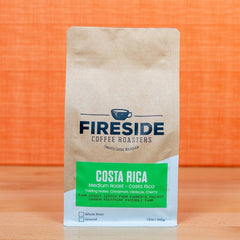Fireside Sircof Farm Costa Rica Honey Coffee — coffee package side panel