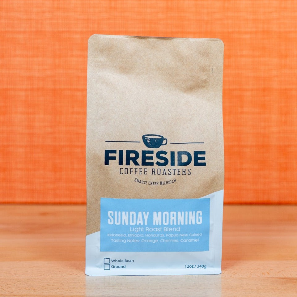 Bag of specialty roast coffee from Ethiopia with notes of Rich Flavors