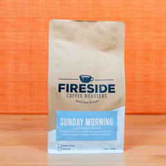 Fireside Sunday Morning Light Roast Coffee — coffee package side panel