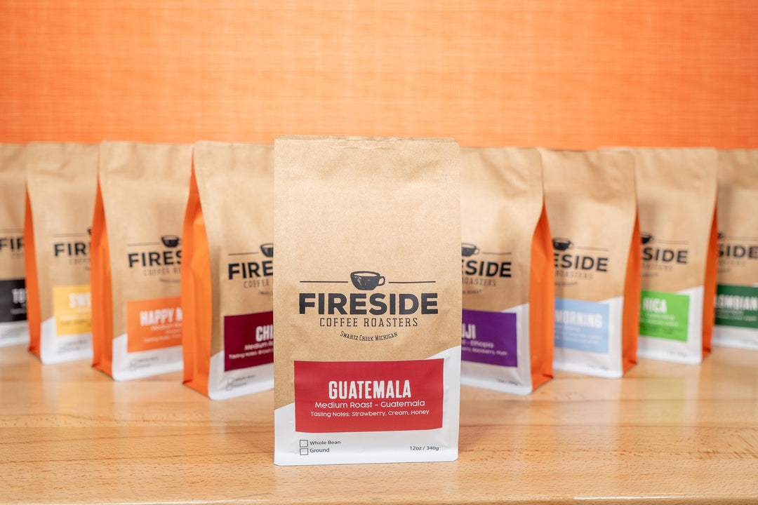 Bag of medium roast coffee from Origin Unknown with notes of Fruity