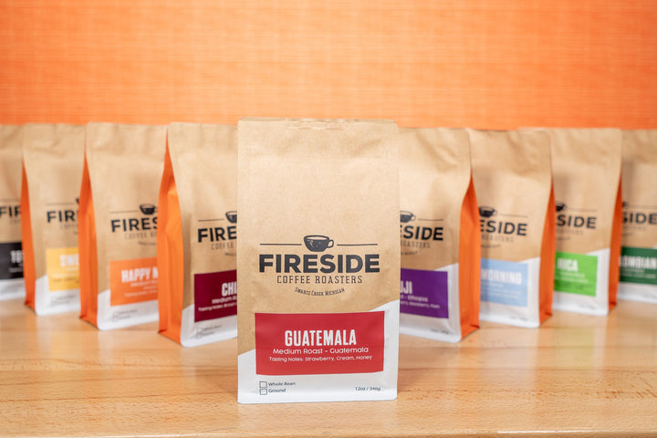 Bag of medium roast coffee from Origin Unknown with notes of Fruity