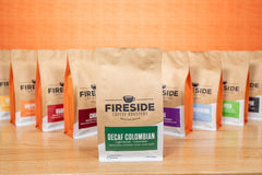 Fireside Colombia Huila Mountain Water Decaf Coffee — coffee package side panel view 4