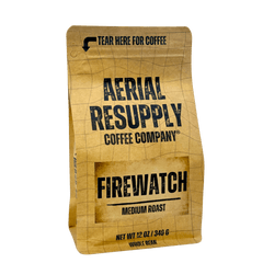 Aerial Resupply Fire Watch medium-roast coffee bag