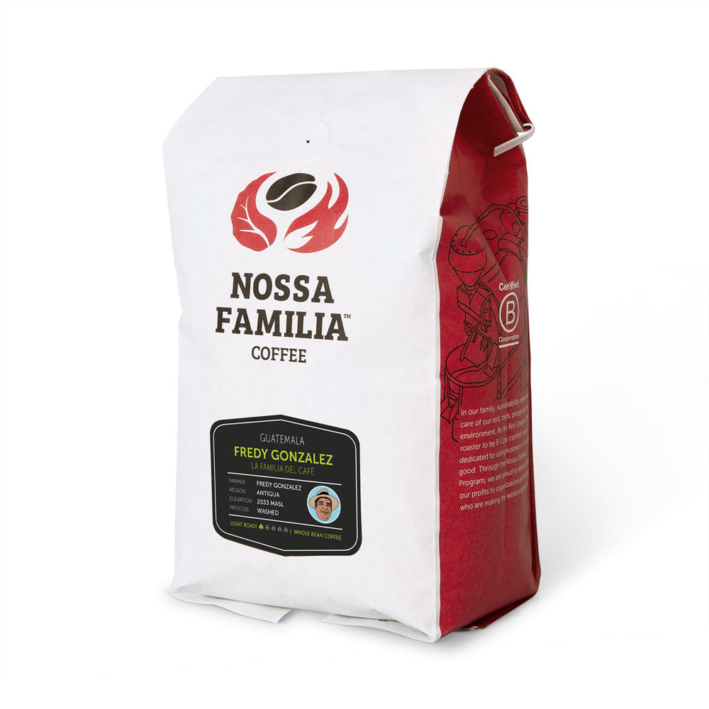 Bag of light roast coffee from Guatemala with notes of Chocolate