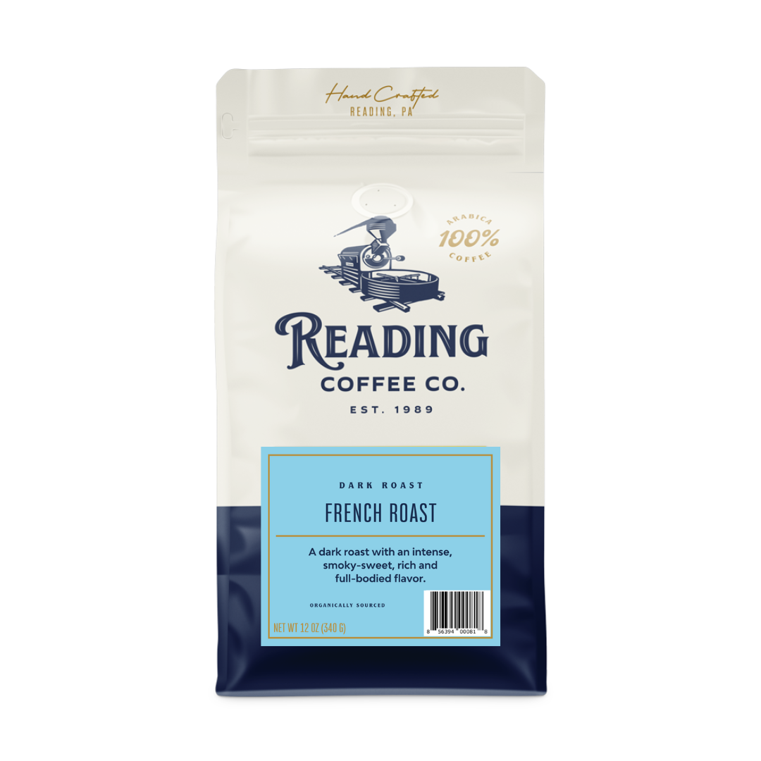 Bag of dark roast coffee from Blend with notes of Rich Flavors