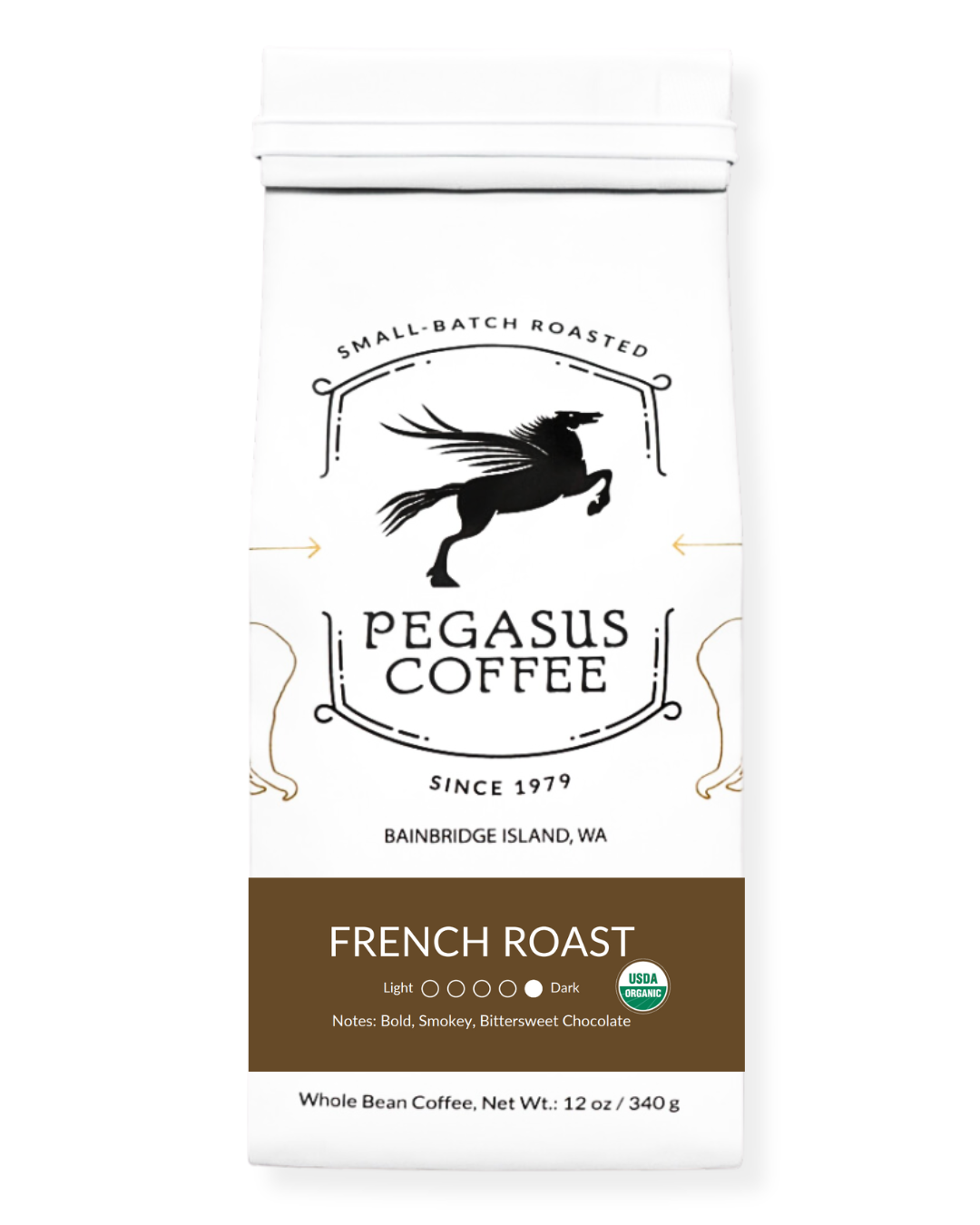 Bag of specialty roast coffee from Origin Unknown with notes of Chocolate