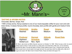 Mr. Mann’s Farm-to-Cup Specialty Coffee — farm-to-cup coffee package