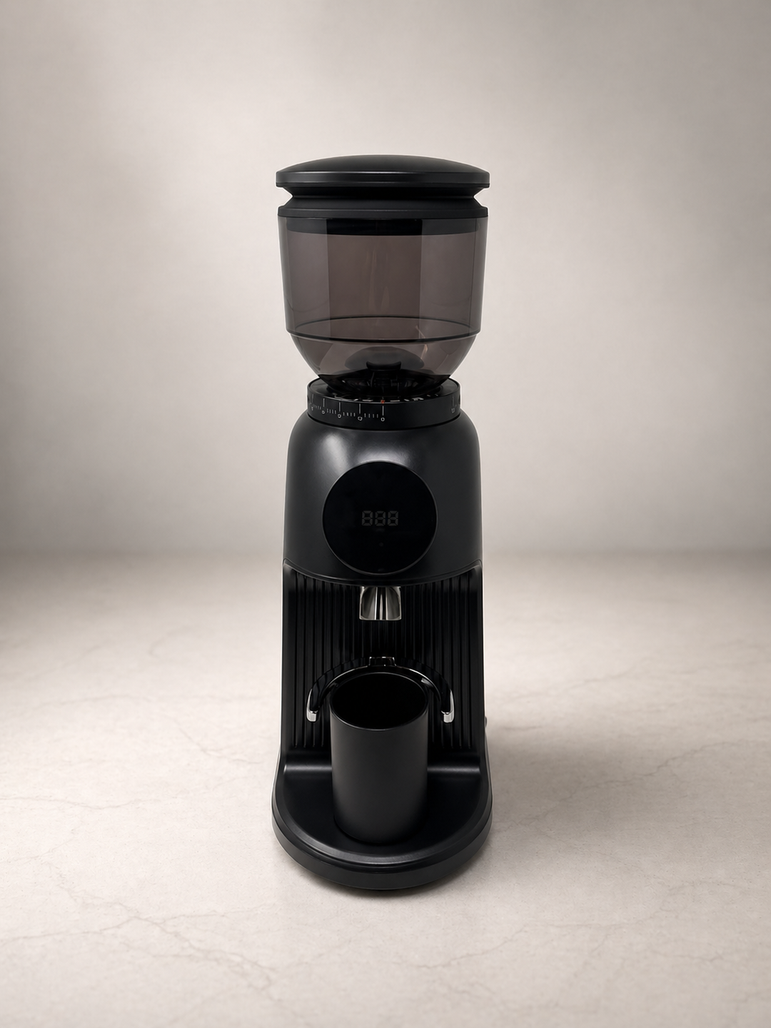 Creyke 64mm Flat Burr Espresso Grinder — Black