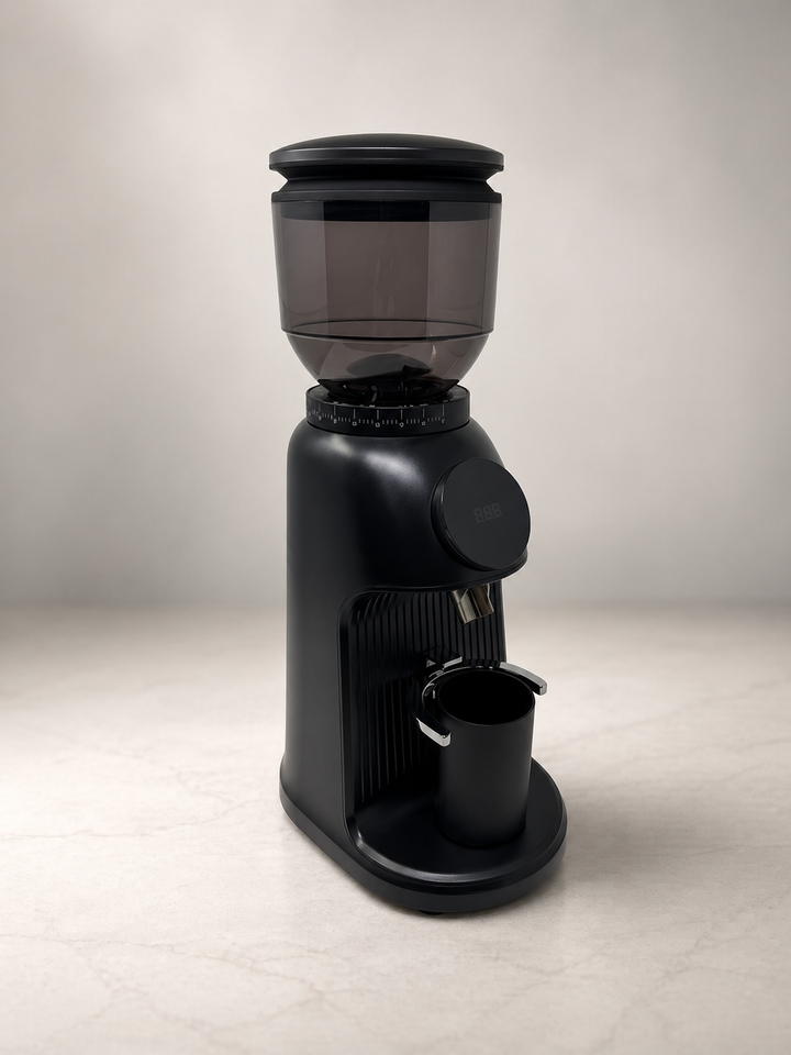 Creyke 64mm Flat Burr Espresso Grinder — Black
