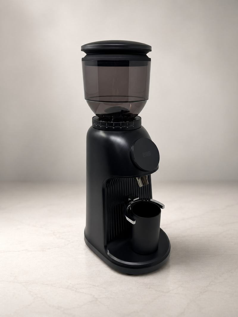 Turin Creyke GF64 64mm flat burr coffee grinder in black