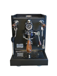Turin Gallatin espresso machine — drip-tray and work-area detail 3