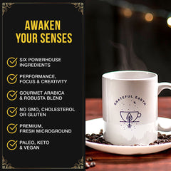 Grateful Earth Dark Roast Instant Espresso Blend — Bag of specialty roast coffee from Origin Unknown with notes of Rich Flavors — image 4