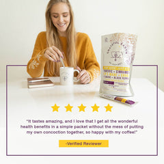 Grateful Earth Medium Roast Instant Mushroom Coffee — Bag of specialty roast coffee from Origin Unknown with notes of Rich Flavors — image 5