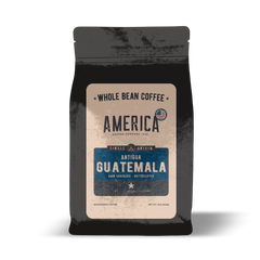 America Coffee Co. Guatemala Antigua Coffee whole-bean package