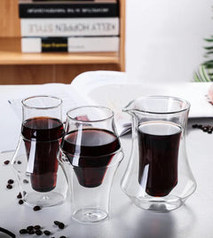 Double Wall Floating Coffee Glass For Coffee And Espresso 300ML – alternate detail view