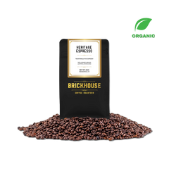 Brickhouse Heritage organic espresso coffee bag