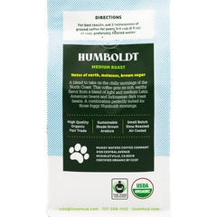 Humboldt Organic Coffee Blend — 12-ounce coffee package view 2