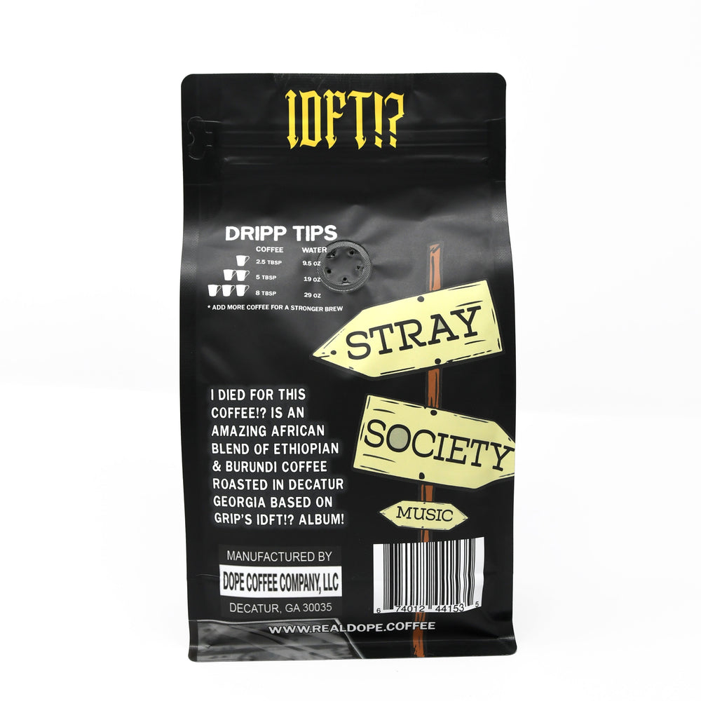 Bag of specialty roast coffee from Ethiopia with notes of Floral