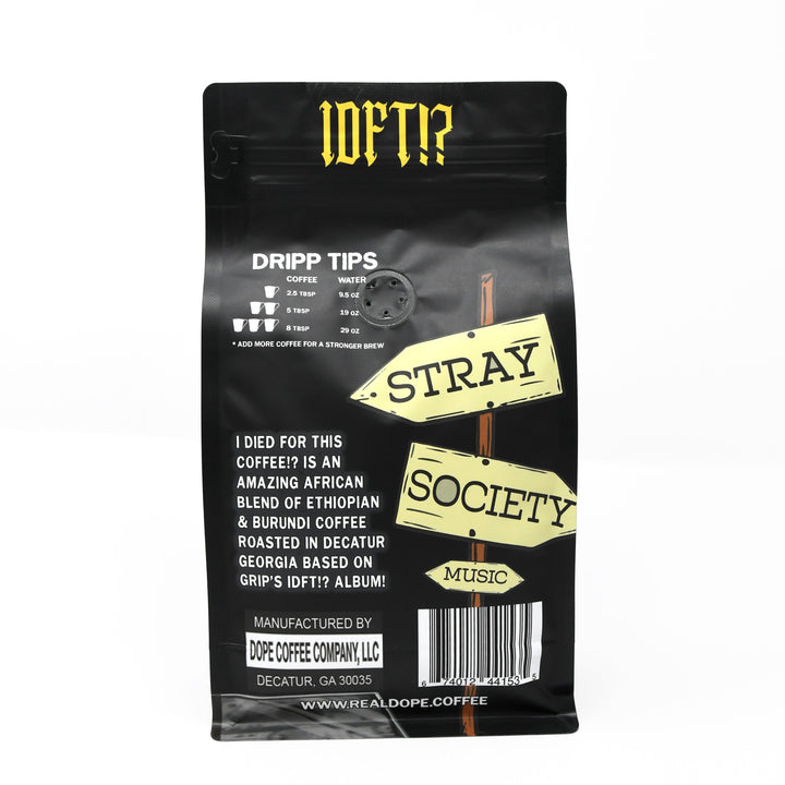 Bag of specialty roast coffee from Ethiopia with notes of Floral
