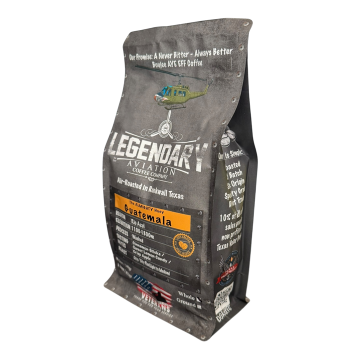 Bag of specialty roast coffee from Origin Unknown with notes of Rich Flavors