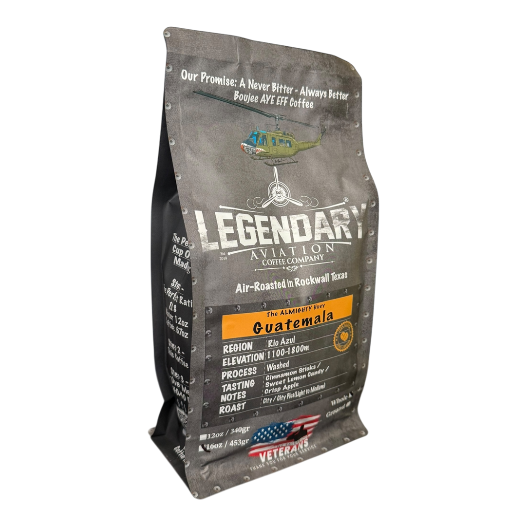Bag of specialty roast coffee from Origin Unknown with notes of Rich Flavors